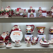 Haonai wholesale hand painting christmas ceramic gift